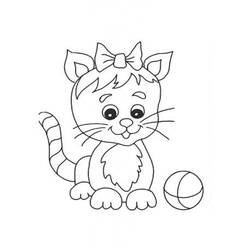 Cat (Animals) coloring page #174953 to print and color