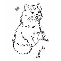 Cat (Animals) coloring page #174963 to print and color