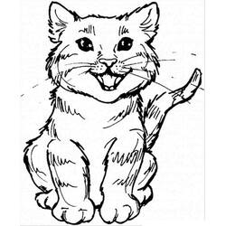 Cat (Animals) coloring page #174964 to print and color