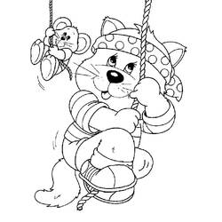 Cat (Animals) coloring page #174968 to print and color