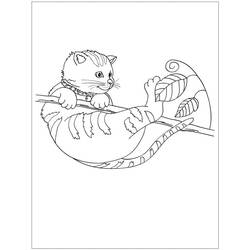 Cat (Animals) coloring page #174971 to print and color