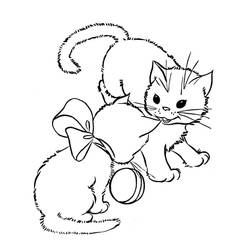 Cat (Animals) coloring page #174978 to print and color