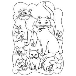 Cat (Animals) coloring page #174979 to print and color