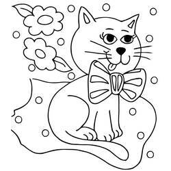 Cat (Animals) coloring page #174980 to print and color