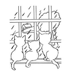 Cat (Animals) coloring page #174986 to print and color