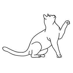 Cat (Animals) coloring page #174989 to print and color