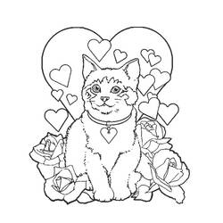 Coloring page: Cat (Animals) #1763 - Printable coloring pages
