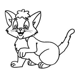 Coloring page: Cat (Animals) #1771 - Free Printable Coloring Pages