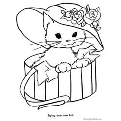 Coloring page: Cat (Animals) #1807 - Printable coloring pages