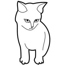 Coloring page: Cat (Animals) #1826 - Free Printable Coloring Pages