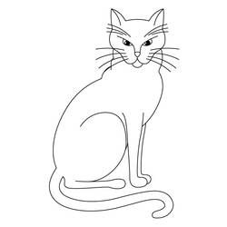 Coloring page: Cat (Animals) #1876 - Free Printable Coloring Pages