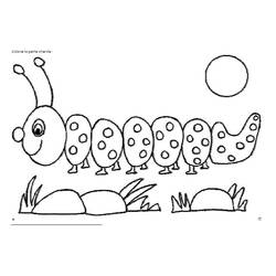 Coloring page: Caterpillar (Animals) #18229 - Printable coloring pages
