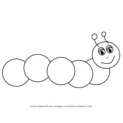 Coloring page: Caterpillar (Animals) #18302 - Printable coloring pages