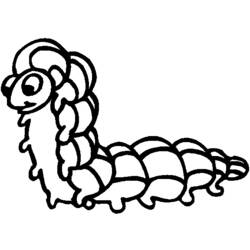 Coloring page: Caterpillar (Animals) #18360 - Free Printable Coloring Pages