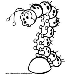 Coloring page: Caterpillar (Animals) #18380 - Free Printable Coloring Pages