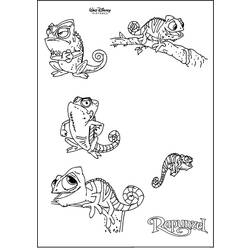Coloring page: Chameleon (Animals) #1429 - Printable coloring pages