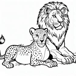 Coloring page: Cheetah (Animals) #188854 - Free Printable Coloring Pages