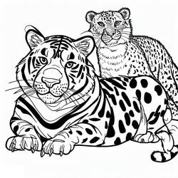 Coloring page: Cheetah (Animals) #188855 - Free Printable Coloring Pages