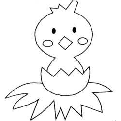 Coloring page: Chick (Animals) #15320 - Printable coloring pages