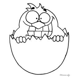 Coloring page: Chick (Animals) #15336 - Free Printable Coloring Pages