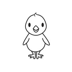 Coloring page: Chick (Animals) #15340 - Printable coloring pages