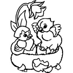 Coloring page: Chick (Animals) #15351 - Free Printable Coloring Pages