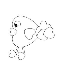 Coloring page: Chick (Animals) #15353 - Free Printable Coloring Pages