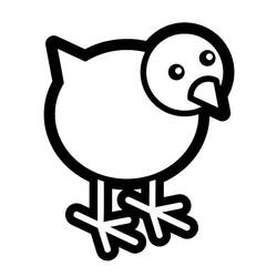 Coloring page: Chick (Animals) #15387 - Free Printable Coloring Pages