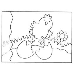 Coloring page: Chick (Animals) #15398 - Free Printable Coloring Pages