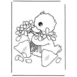 Coloring page: Chick (Animals) #15414 - Free Printable Coloring Pages