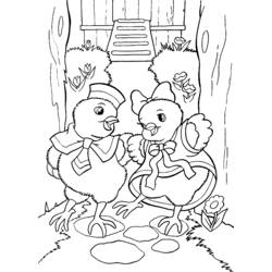 Coloring page: Chick (Animals) #15452 - Free Printable Coloring Pages