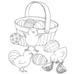 Coloring page: Chick (Animals) #15463 - Free Printable Coloring Pages