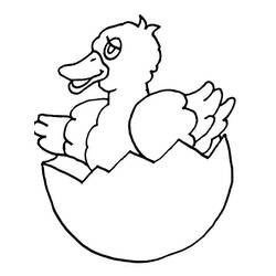 Coloring page: Chick (Animals) #15478 - Free Printable Coloring Pages