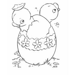 Coloring page: Chick (Animals) #15483 - Free Printable Coloring Pages