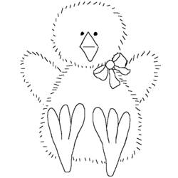 Coloring page: Chick (Animals) #15484 - Free Printable Coloring Pages