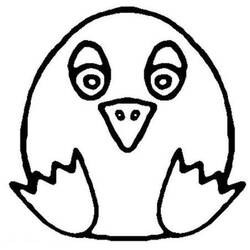 Coloring page: Chick (Animals) #15485 - Free Printable Coloring Pages