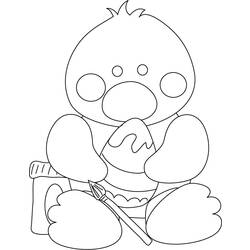 Coloring page: Chick (Animals) #15496 - Free Printable Coloring Pages
