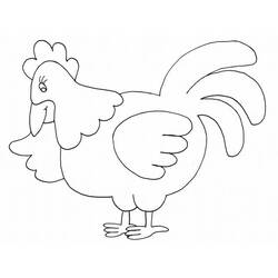 Coloring page: Chicken (Animals) #17259 - Free Printable Coloring Pages
