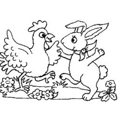Coloring page: Chicken (Animals) #17269 - Free Printable Coloring Pages
