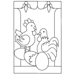 Coloring page: Chicken (Animals) #17270 - Free Printable Coloring Pages