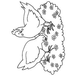 Coloring page: Chicken (Animals) #17272 - Free Printable Coloring Pages