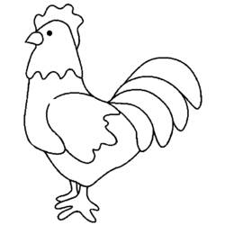 Coloring page: Chicken (Animals) #17284 - Printable coloring pages