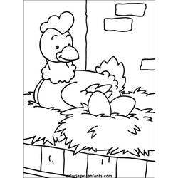 Coloring page: Chicken (Animals) #17290 - Free Printable Coloring Pages