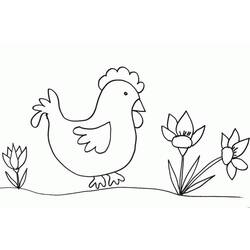 Coloring page: Chicken (Animals) #17306 - Free Printable Coloring Pages