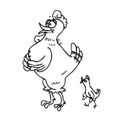 Coloring page: Chicken (Animals) #17307 - Free Printable Coloring Pages