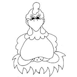 Coloring page: Chicken (Animals) #17312 - Free Printable Coloring Pages