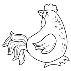 Coloring page: Chicken (Animals) #17317 - Free Printable Coloring Pages