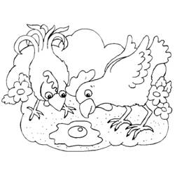 Coloring page: Chicken (Animals) #17348 - Free Printable Coloring Pages