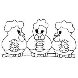 Coloring page: Chicken (Animals) #17363 - Free Printable Coloring Pages