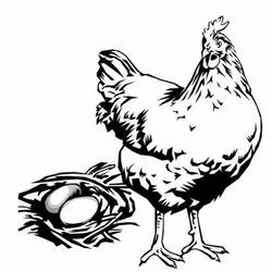 Coloring page: Chicken (Animals) #17368 - Free Printable Coloring Pages